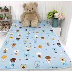 허니베딩 베베 다용도 방수요 패드, 블루, 1개