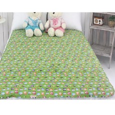 허니베딩 부엉이 다용도 방수요 패드, 그린, 1개