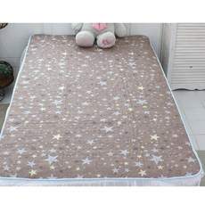 허니베딩 별 다용도 방수요 패드, 브라운, 1개