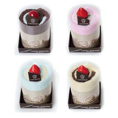 TERRY BAKERY 松月毛巾慕斯蛋糕4張+禮品抹布1張, 隨機出貨