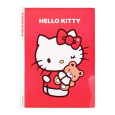 헬로키티 라운드쫄대화일 8mm 10매, 레드, 1개