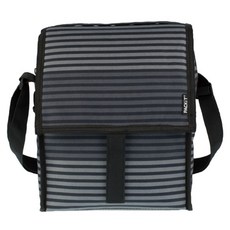 패킷 Deluxe Lunch Bag Gray Stripe, 1개
