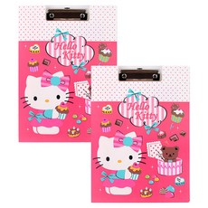 헬로키티 클립밴드화일, 도트핑크, 2개