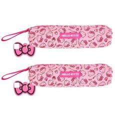 헬로키티 패턴봉제필통, 핑크, 2개