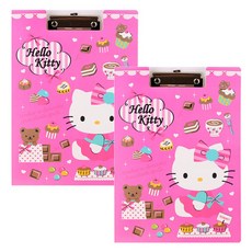 헬로키티 클립밴드화일, 핑크, 2개