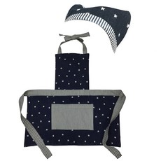 floraison 인디고블루데님유아앞치마세트