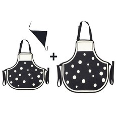 floraison 모던도트엄마랑아이랑세트 앞치마