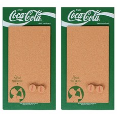 코카콜라 클래식메모판, 그린, 2개