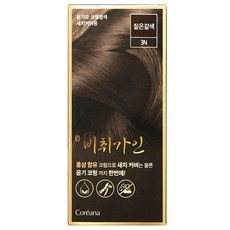 Bichigain 光澤染髮劑 白髮適用, 深棕色, 1入