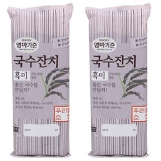 피코크 엄마기준 무인공착색착향 국수잔치 흑미, 400g, 2개