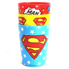 슈퍼맨 컵, 컵 3p, 1세트, 혼합 색상