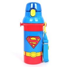 마블 슈퍼맨 15 원터치 물통, 혼합 색상, 480ml, 1개