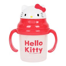 三麗鷗 Hello Kitty 雙耳吸管馬克杯, 1個, 混合顏色, 230ml