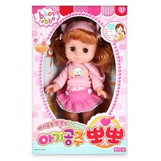 동화산업 인형 아기공주, 핑크, 뽀뽀, 1개