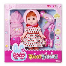 동화산업 인형 꾸미기 놀이세트, 혼합 색상, 뽀뽀