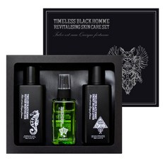 SeoulCafe 永恆的黑色男士套組 2, 皮膚 140ml + 乳液 140ml + 噴霧, 1組