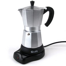 지티빈스 클래식 전기모카포트 6cup, 실버