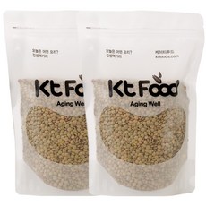 KT푸드 캐나다산 그린렌틸콩, 1kg, 2개