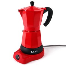 지티빈스 클래식 전기모카포트 6cup, 레드