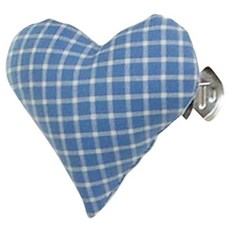 Livingdeco 印花愛心造型夾子 右側款, 奶油檢查藍色