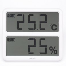 DRETEC 大型溫濕度計 O-502WT, 1 個