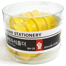 強力磁鐵夾 30入, 黃色