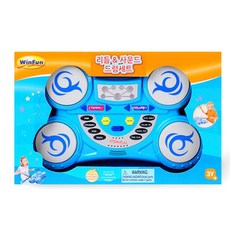 원펀 리듬앤 사운드 드럼세트, 블루, 마이크, 1개