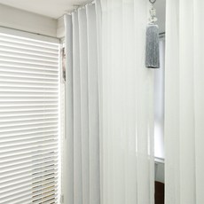 Nonodeco Swan Linen Look 窗簾+Qube 遮光窗簾套組, 白銀+白