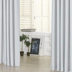 酷貝遮光窗簾 掛鉤式, 白銀色