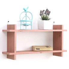 아라마가구 끼움 벽선반, 핑크, 2단
