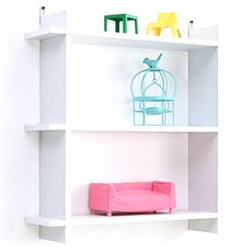 ArAmA 嵌入式層架, 白色, 3層