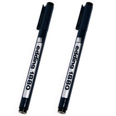 edding Drawliner 1880 製圖筆 0.5mm, 2個, 黑色