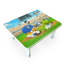 Pororo 卡通印花書桌, 白色