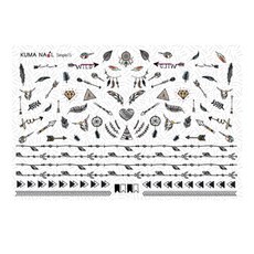 KUMA NAIL SMPLE15貼紙, 波希米亞, 2個
