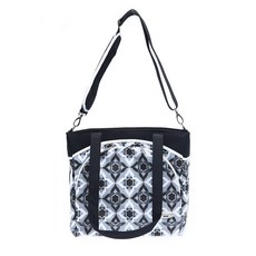 JJ Cole 尿布袋嬰兒車衣架套裝黑玉蘭, 1組, Black Magnolia