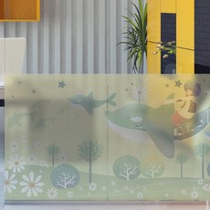 꾸밈 글라스 시트지, 돌고래와 요술나라여행중