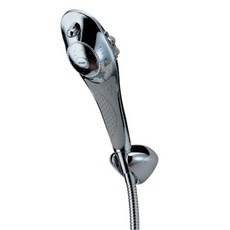 Sonaki 海豚2流線型鍍鉻省水蓮蓬頭, 銀色, 1個