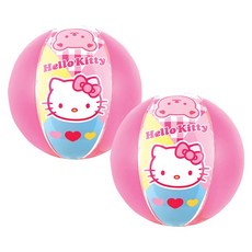 헬로키티 비치볼 40, 혼합 색상, 2개