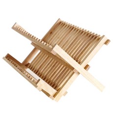 하우스레시피 모리노키 원목 접시 건조대, 내츄럴, 1개