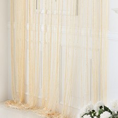 코지샵 스트링 스팽글 실 커튼, 스팽글 아이보리