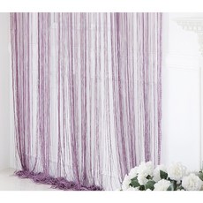 코지샵 스트링 네츄럴 실커튼 1장, 다크 퍼플