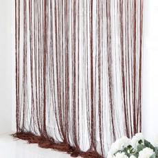 코지샵 스트링 네츄럴 실커튼 1장, 다크 브라운