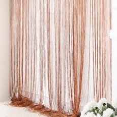 코지샵 스트링 네츄럴 실커튼 1장, 브라운