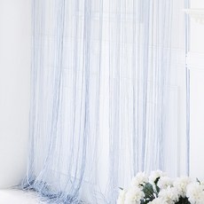 코지샵 스트링 네츄럴 실커튼 1장, 라이트 그레이