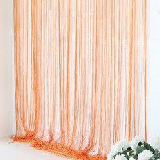 코지샵 스트링 네츄럴 실커튼 1장, 라이트 오렌지