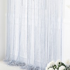 코지샵 스트링 스팽글 실 커튼, 스팽글 라이트 그레이