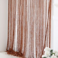 코지샵 스트링 스팽글 실 커튼, 스팽글 브라운