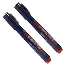 edding E 1800/0.7毫米/機構/筆, 紅色的, 2個