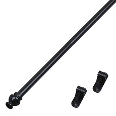 준앤컴파니 15mm 바란스 커튼봉, 블랙