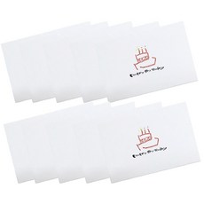 春雨林手寫體明信片 生日快樂 5張入, 2 個, 混色